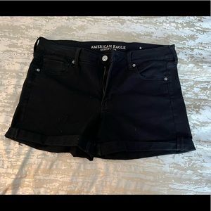 Black American Eagle Next Level Stretch Shorts. Size 16.